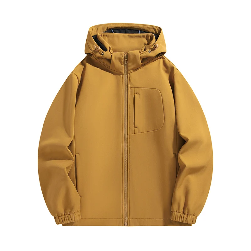 Herren Leichte Softshell‑Kapuzenjacke mit wasserabweisender Membran und Brusttasche Nord Taschen