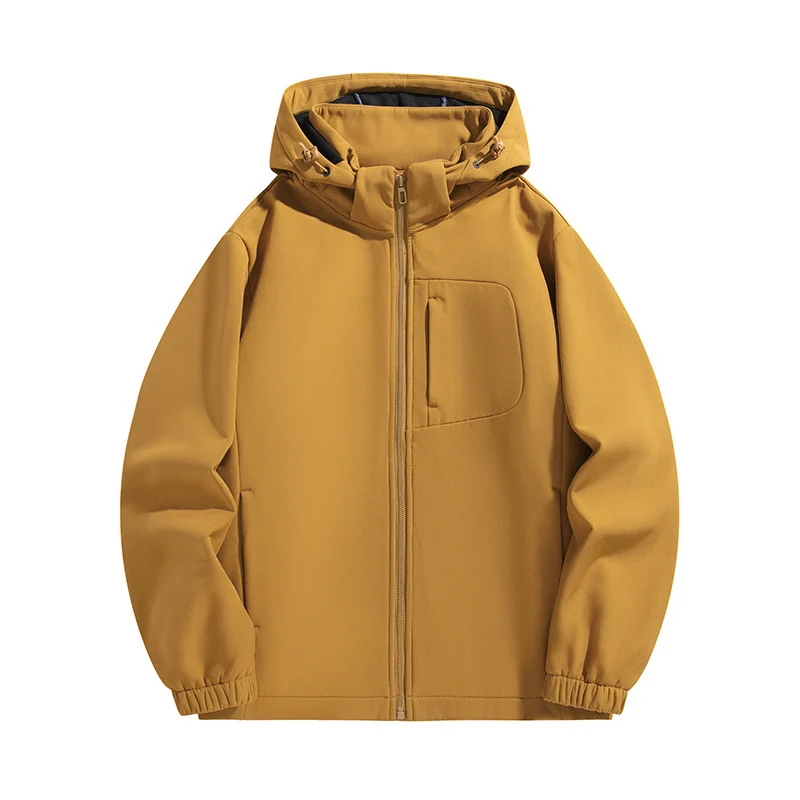 Herren Leichte Softshell‑Kapuzenjacke mit wasserabweisender Membran und Brusttasche Nord Taschen