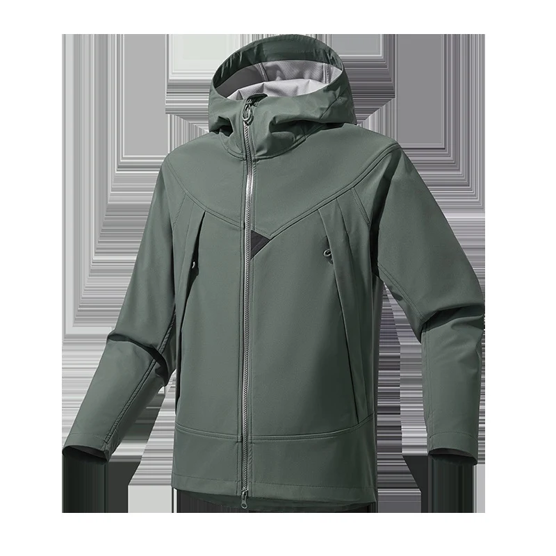 Herren Leichte Softshell‑Hoodiejacke mit winddichter atmungsaktiver Membran und ergonomischem Schnitt Nord Taschen