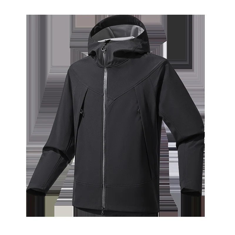Herren Leichte Softshell‑Hoodiejacke mit winddichter atmungsaktiver Membran und ergonomischem Schnitt Nord Taschen
