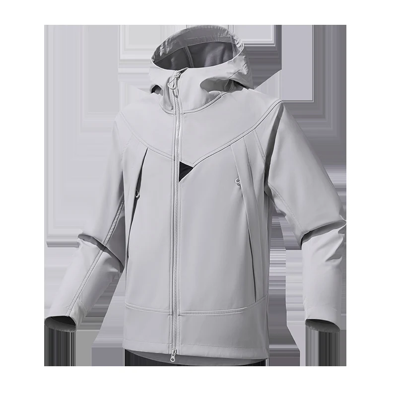 Herren Leichte Softshell‑Hoodiejacke mit winddichter atmungsaktiver Membran und ergonomischem Schnitt Nord Taschen