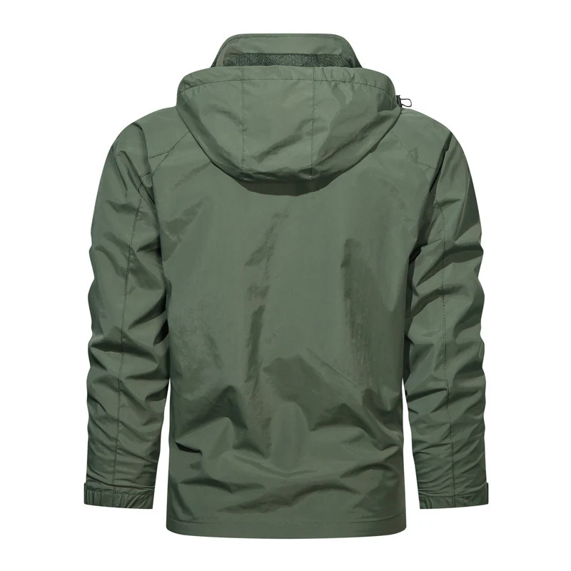 Herren Leichte Softshell-Fieldjacke mit verstellbarer Kapuze und Organizer-Brusttasche Nord Taschen