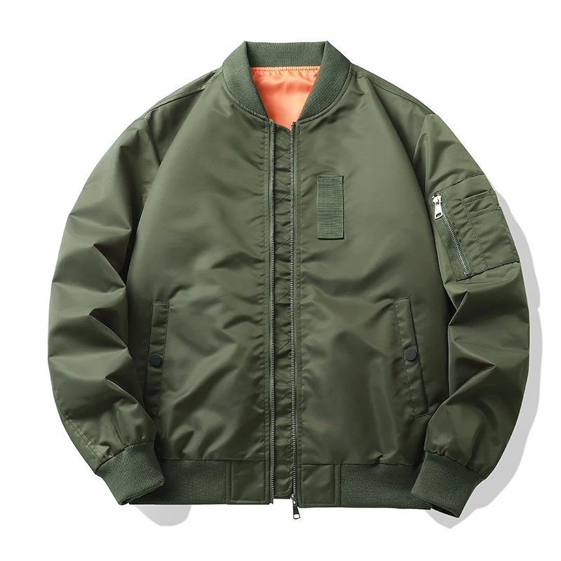 Herren Leichte Flieger-Bomberjacke mit wasserabweisender Shell und Kontrastfutter Nord Taschen