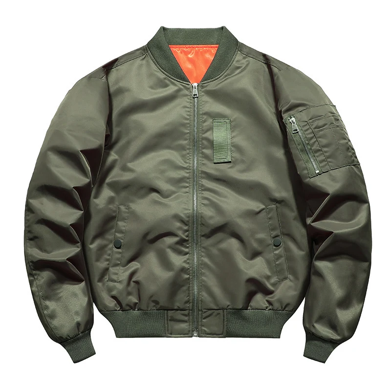Herren Leichte Flieger-Bomberjacke mit wasserabweisender Shell und Kontrastfutter Nord Taschen