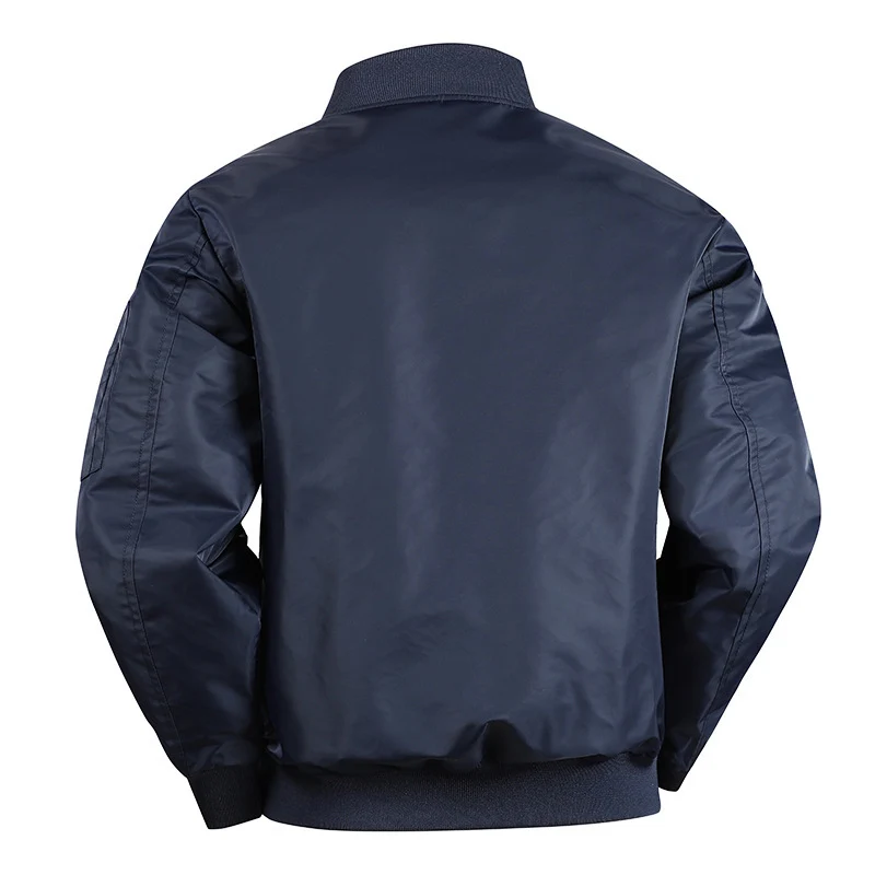 Herren Leichte Flieger-Bomberjacke mit wasserabweisender Shell und Kontrastfutter Nord Taschen