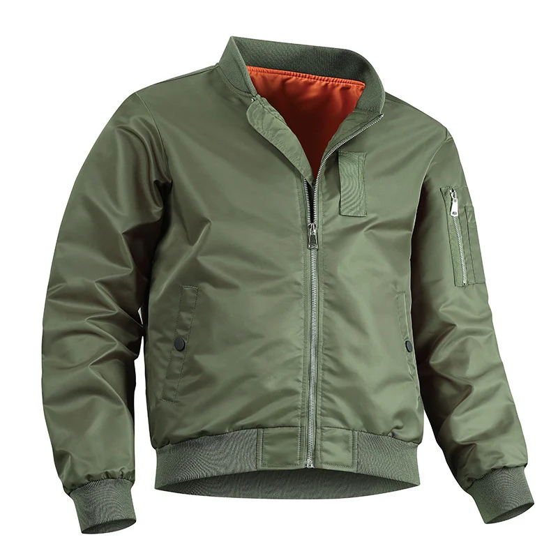 Herren Leichte Flieger-Bomberjacke mit wasserabweisender Shell und Kontrastfutter Nord Taschen