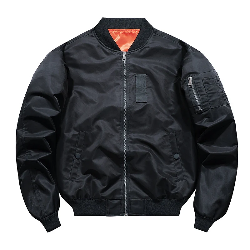 Herren Leichte Flieger-Bomberjacke mit wasserabweisender Shell und Kontrastfutter Nord Taschen