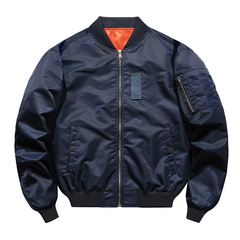 Herren Leichte Flieger-Bomberjacke mit wasserabweisender Shell und Kontrastfutter Nord Taschen