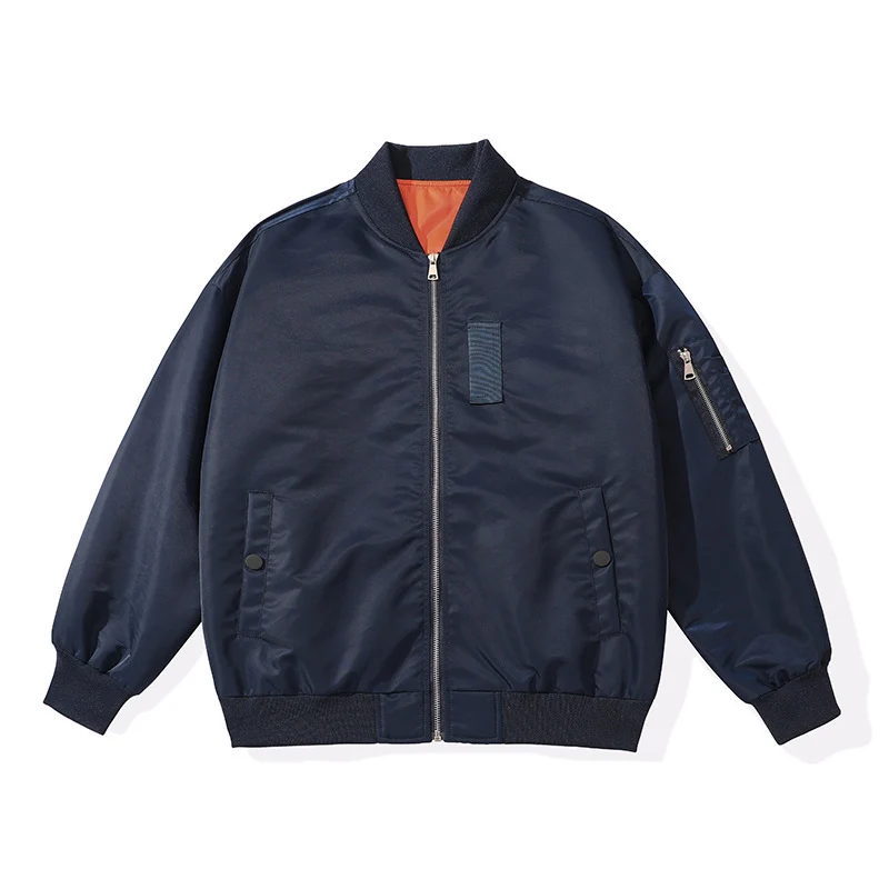 Herren Leichte Flieger-Bomberjacke mit wasserabweisender Shell und Kontrastfutter Nord Taschen