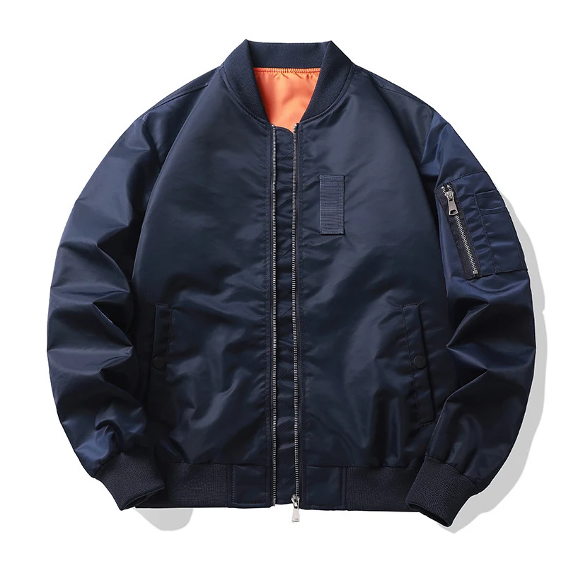 Herren Leichte Flieger-Bomberjacke mit wasserabweisender Shell und Kontrastfutter Nord Taschen
