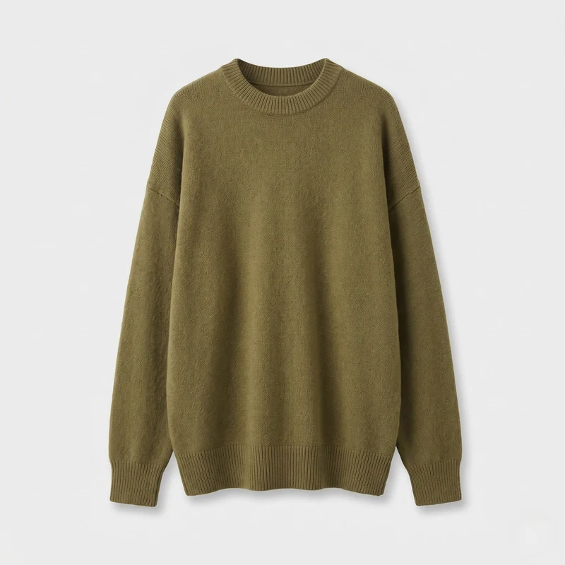 Damen Lockere Strickpullover Nord Taschen