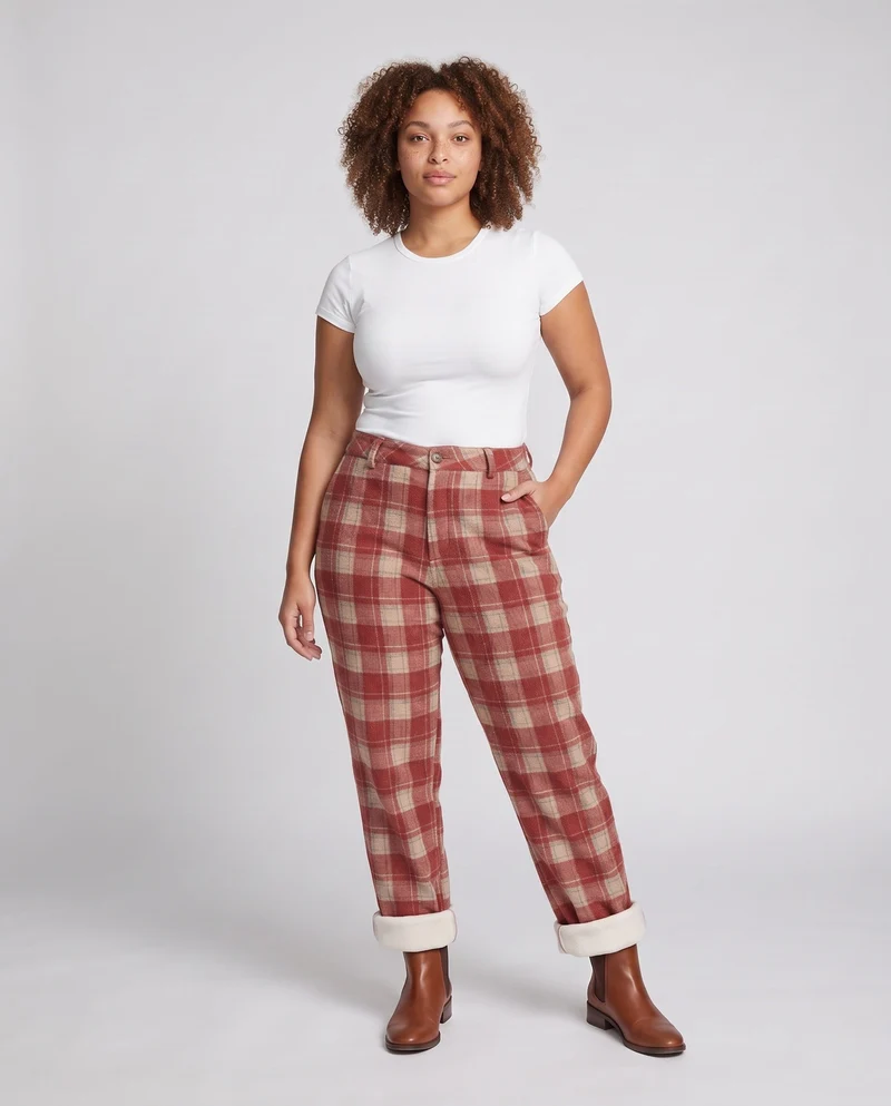Damen bequeme Fleece-Hose Nord Taschen
