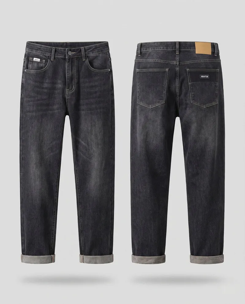 Herren Bequeme Denim Arbeitsjeans Nord Taschen