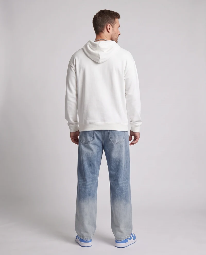 Herren Bequeme Baggy Jeans Nord Taschen