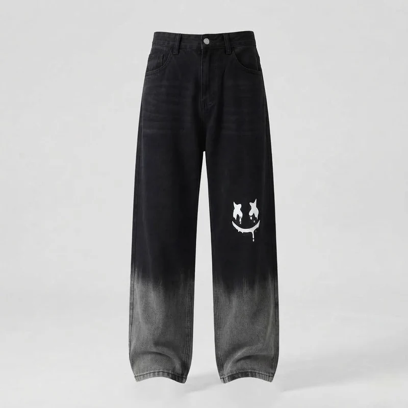 Herren Bequeme Baggy Jeans Nord Taschen