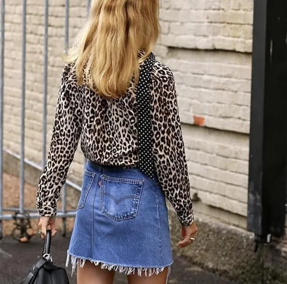 Trendige Bluse Im Leo-Muster - Vittorelli