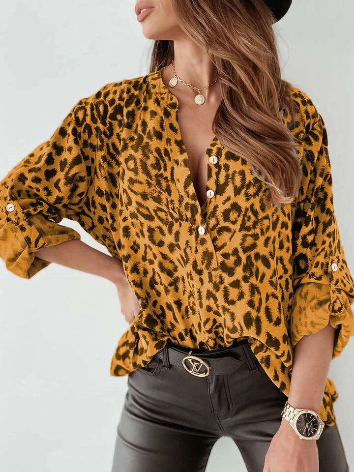 Trendige Bluse Im Leo-Muster - Vittorelli