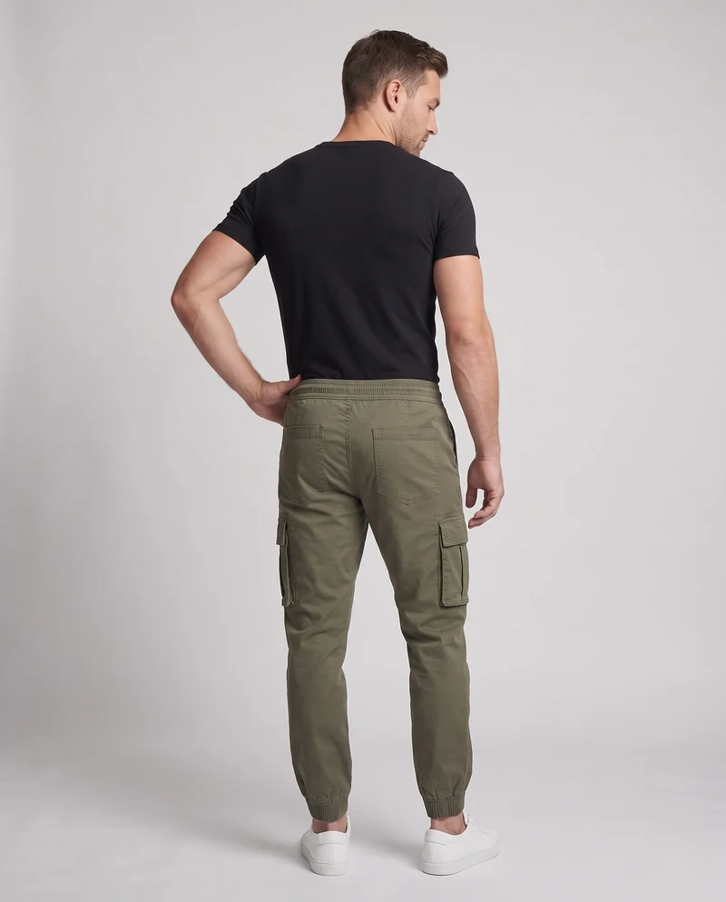 Herren Cargo-Hose mit elastischem Bund und Seitentaschen Nord Taschen