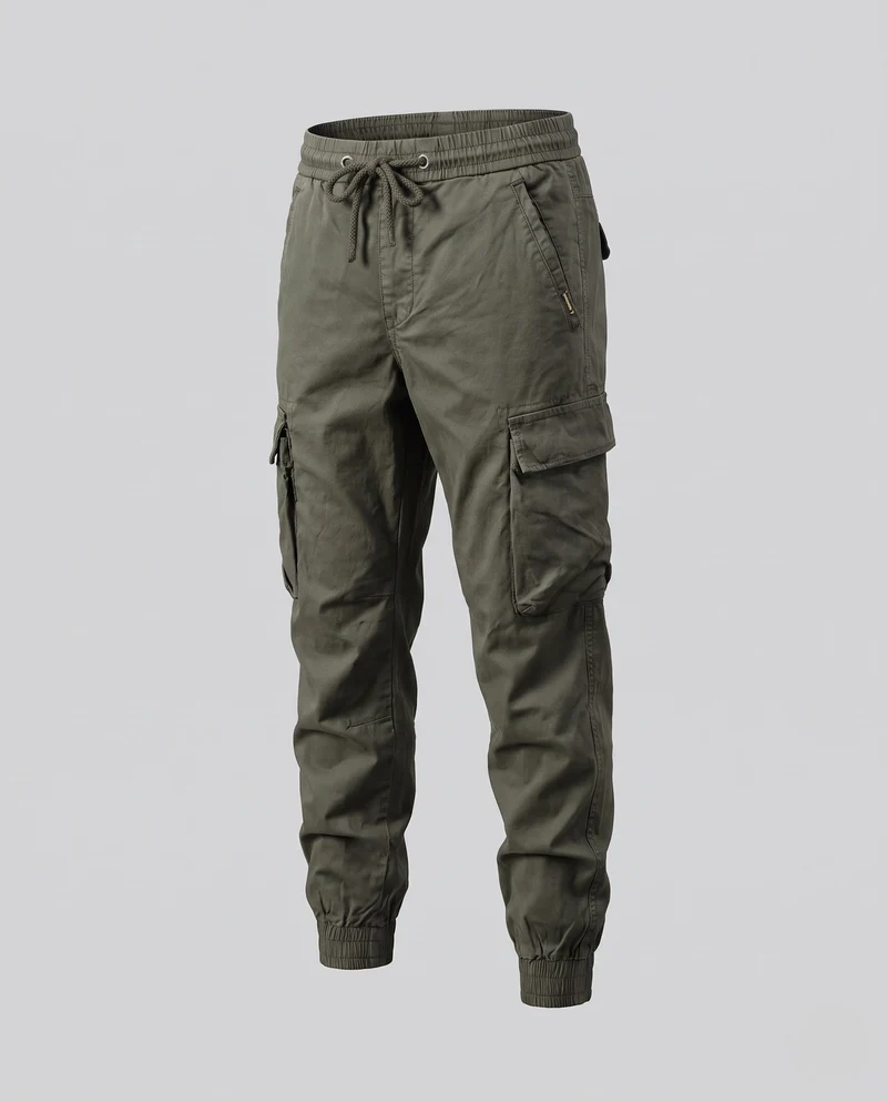 Herren Cargo-Hose mit elastischem Bund und Seitentaschen Nord Taschen