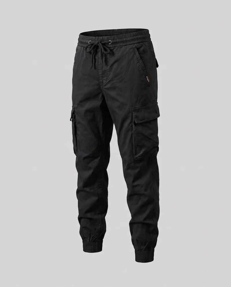 Herren Cargo-Hose mit elastischem Bund und Seitentaschen Nord Taschen