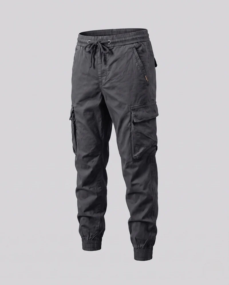 Herren Cargo-Hose mit elastischem Bund und Seitentaschen Nord Taschen