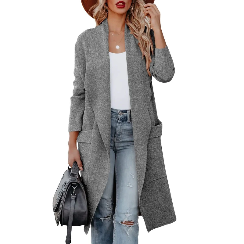 Nord Taschen | Eleganter Strick Winter Suede Mantel für Frauen