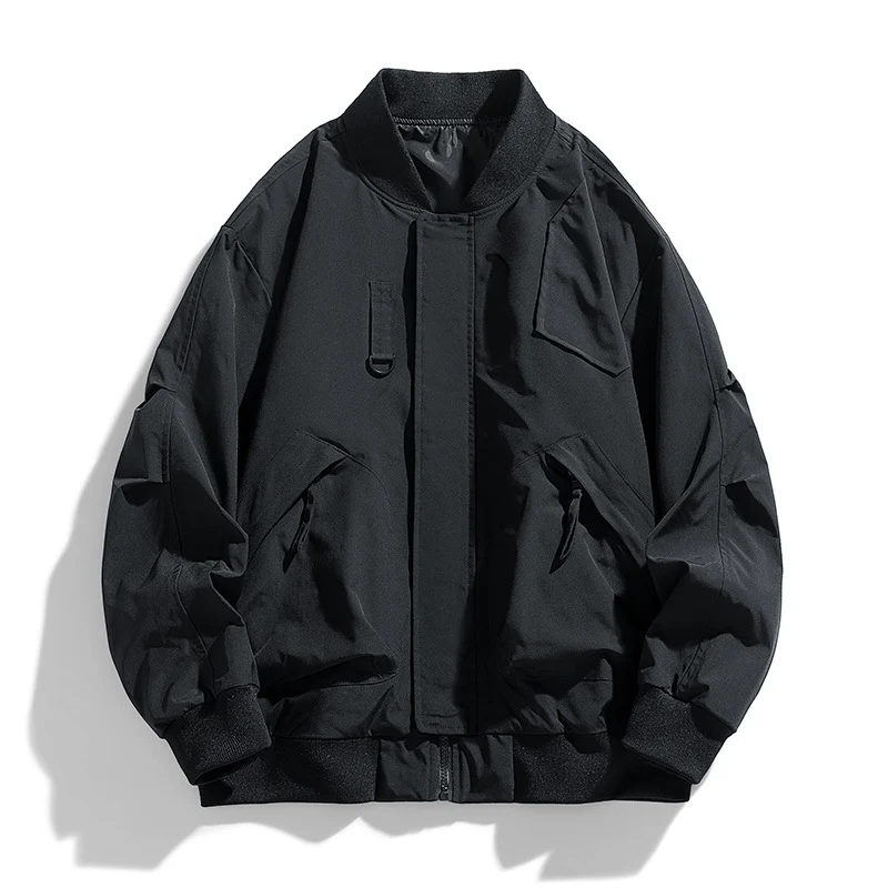 Men's oversized military-inspired flight bomber jacket with utility pockets Nord Taschen