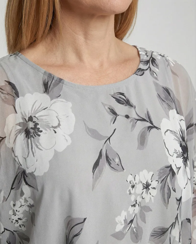 Damen Cocktailkleid Chiffon Cape