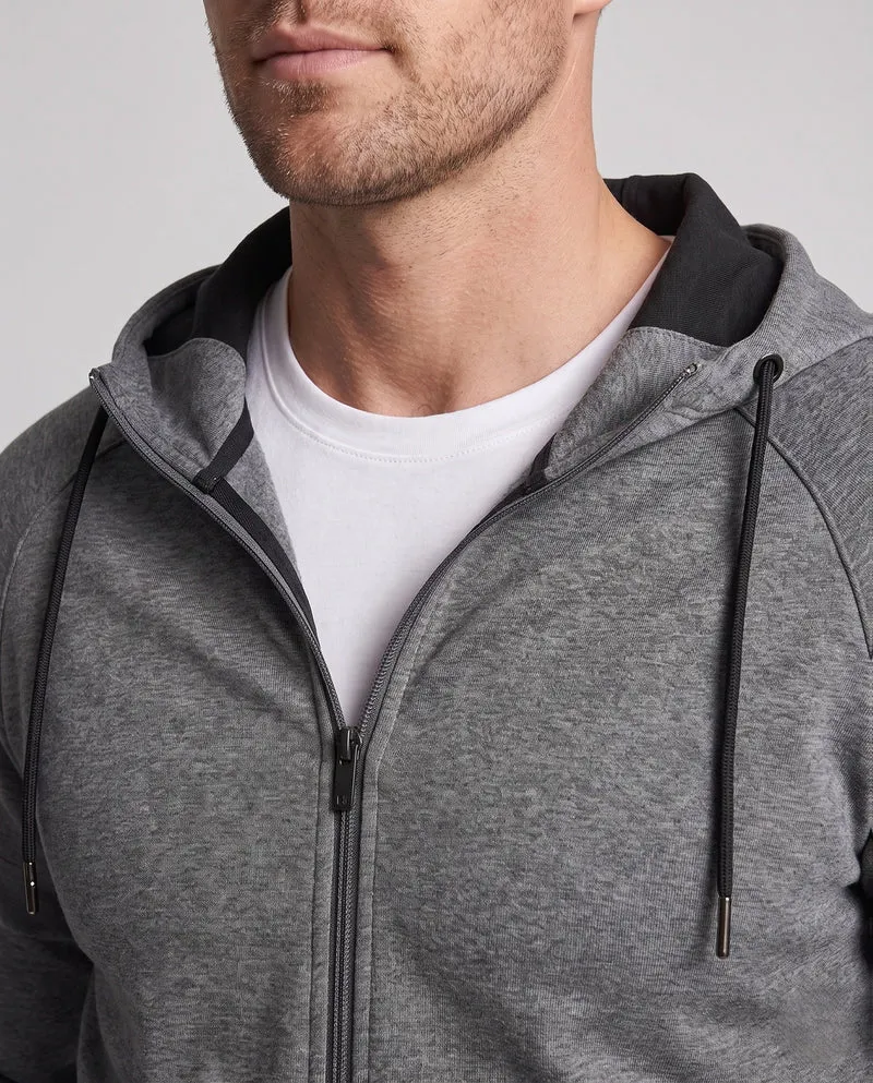 [Herren Sportliches Jogging-Set mit Kapuzen-Zipjacke, wasserabweisender Oberfläche und konischer Jogginghose] Nord Taschen