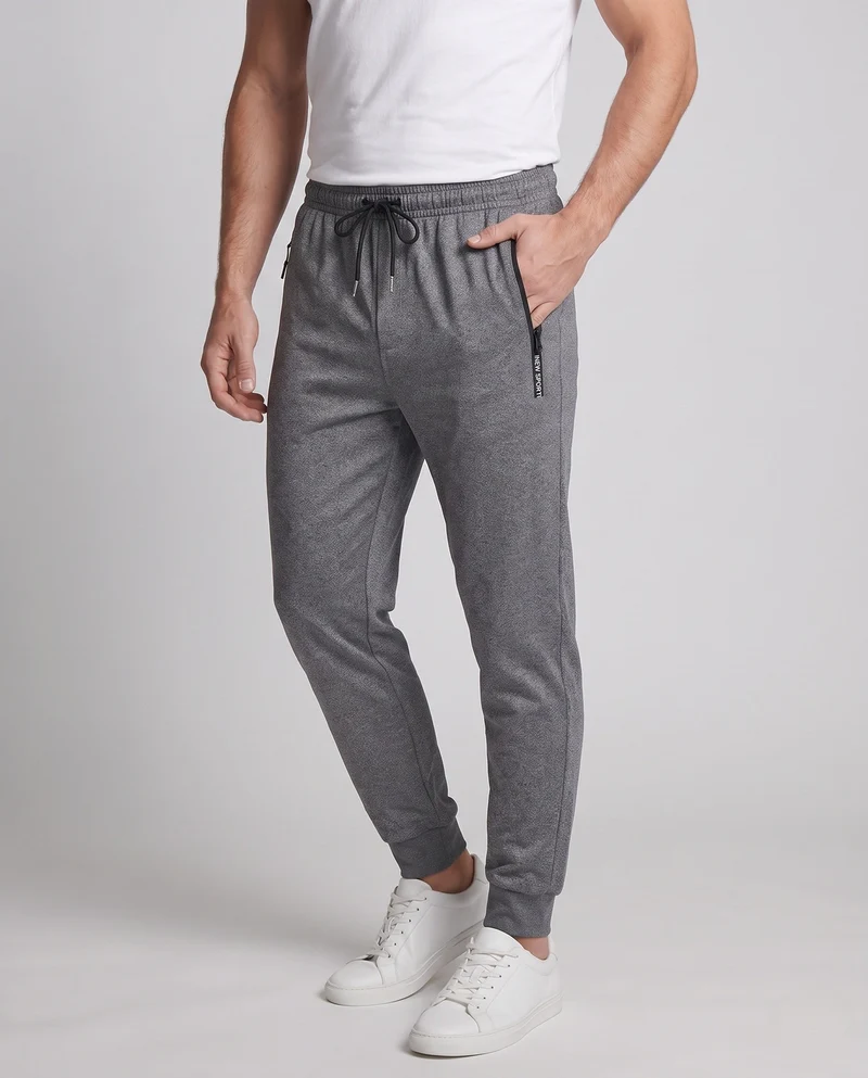 Herren Sportliche Jogginghose mit geradem Bein, elastischem Bund & Reißverschlusstasche Nord Taschen