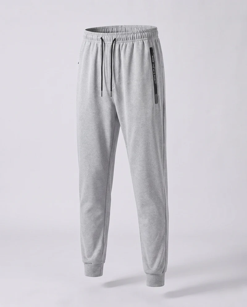 Herren Sportliche Jogginghose mit geradem Bein, elastischem Bund & Reißverschlusstasche Nord Taschen