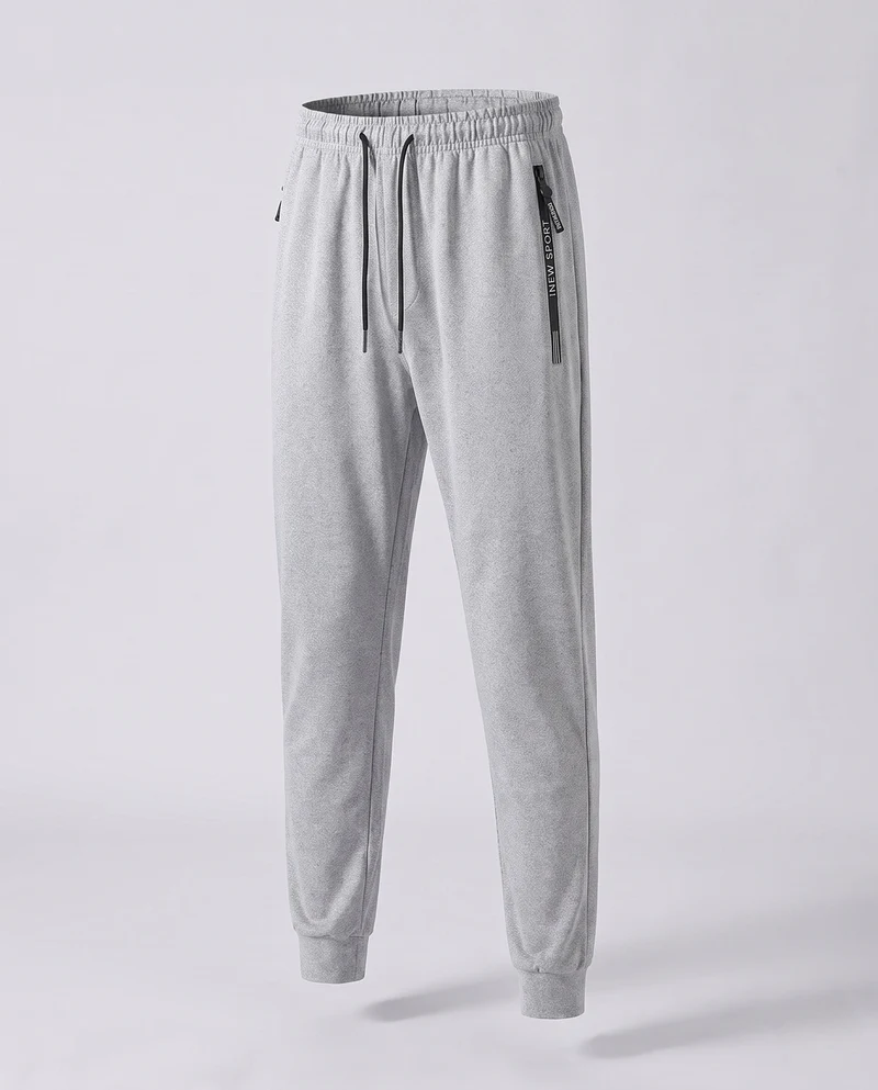 Herren Sportliche Jogginghose mit geradem Bein, elastischem Bund & Reißverschlusstasche Nord Taschen