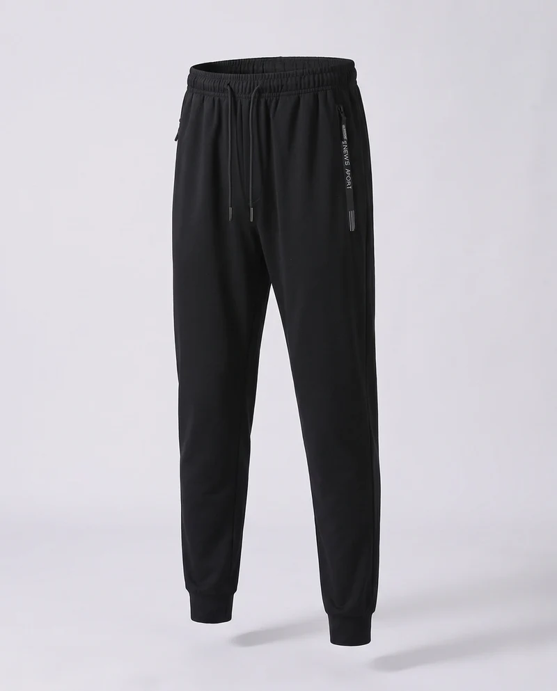 Herren Sportliche Jogginghose mit geradem Bein, elastischem Bund & Reißverschlusstasche Nord Taschen