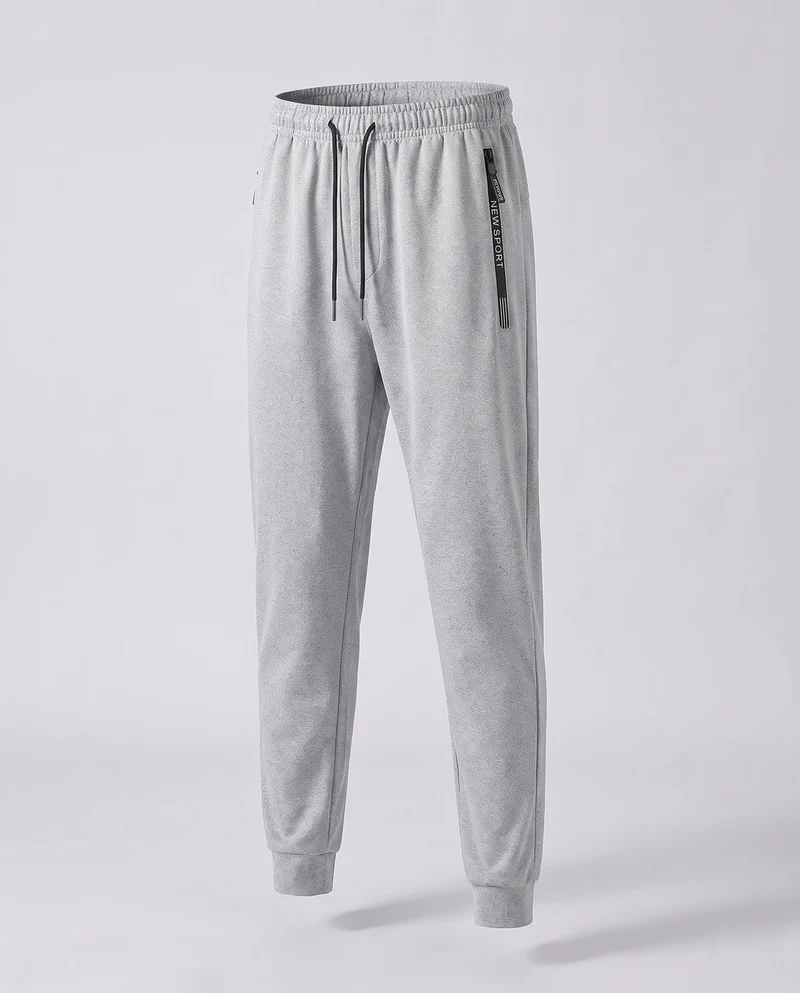 Herren Sportliche Jogginghose mit geradem Bein, elastischem Bund & Reißverschlusstasche Nord Taschen