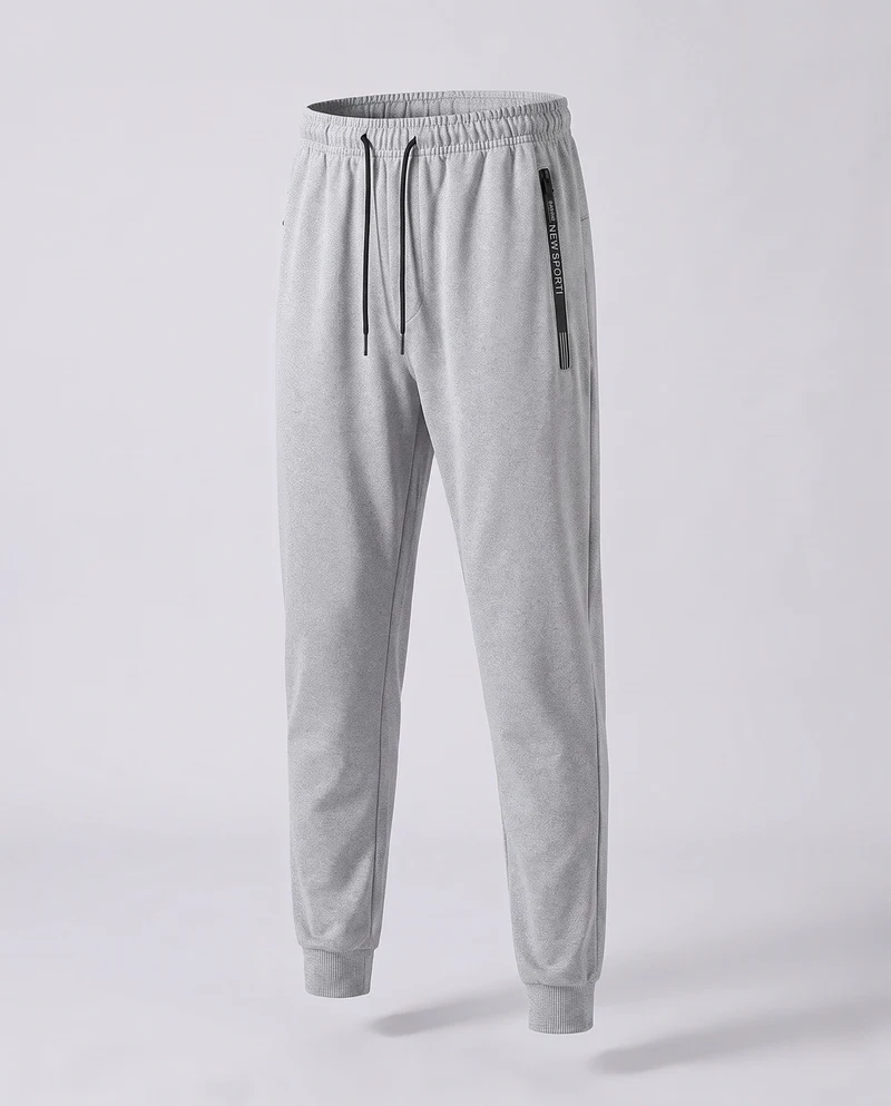 Herren Sportliche Jogginghose mit geradem Bein, elastischem Bund & Reißverschlusstasche Nord Taschen