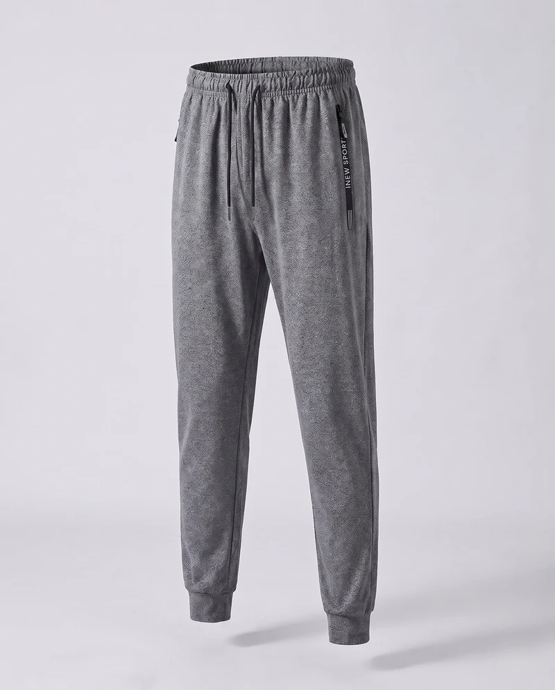 Herren Sportliche Jogginghose mit geradem Bein, elastischem Bund & Reißverschlusstasche Nord Taschen