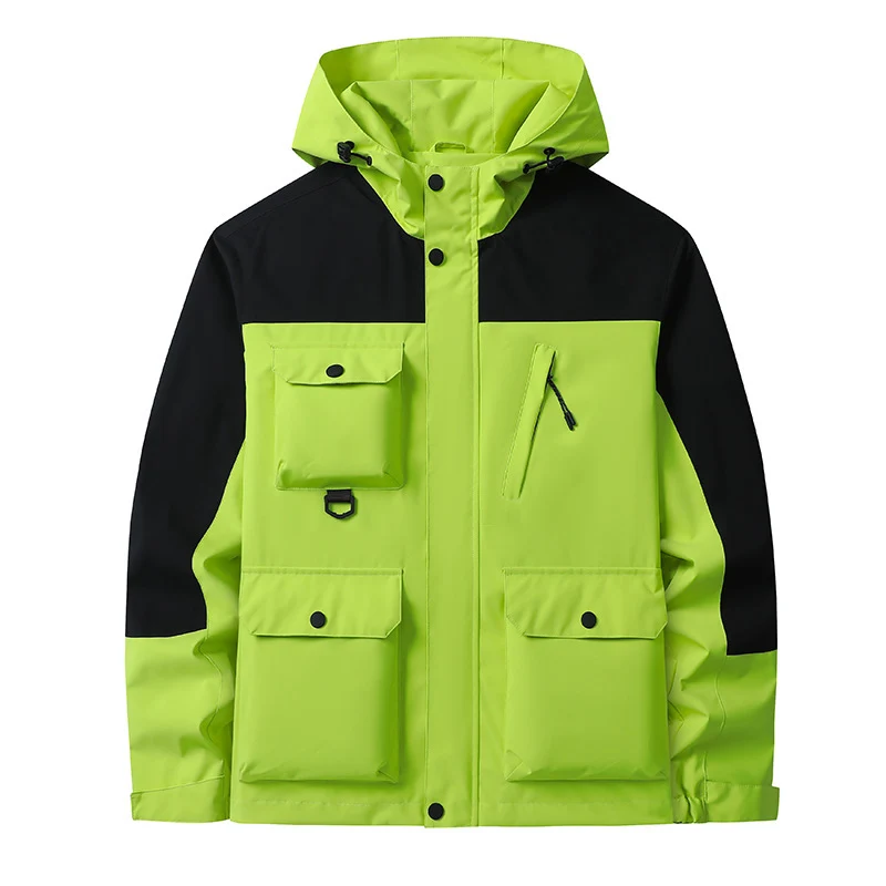 Herren Technische Utility-Fieldjacke mit Kapuze, Mehrfachtaschen und windabweisender Shell Nord Taschen