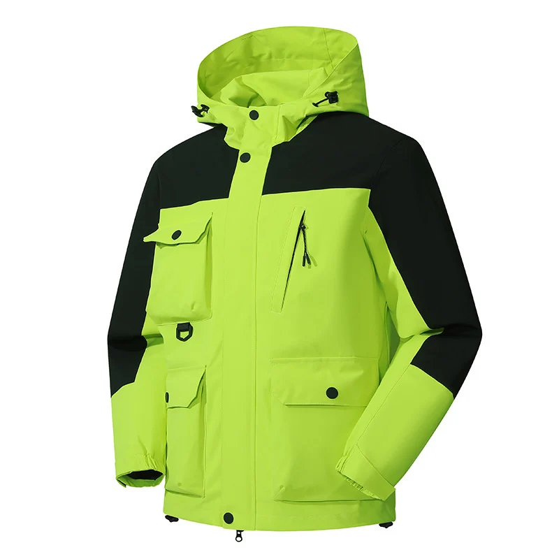Herren Technische Utility-Fieldjacke mit Kapuze, Mehrfachtaschen und windabweisender Shell Nord Taschen
