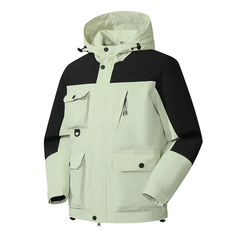 Herren Technische Utility-Fieldjacke mit Kapuze, Mehrfachtaschen und windabweisender Shell Nord Taschen
