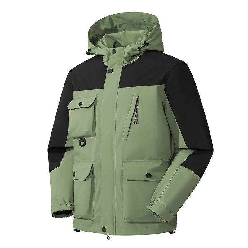 Herren Technische Utility-Fieldjacke mit Kapuze, Mehrfachtaschen und windabweisender Shell Nord Taschen