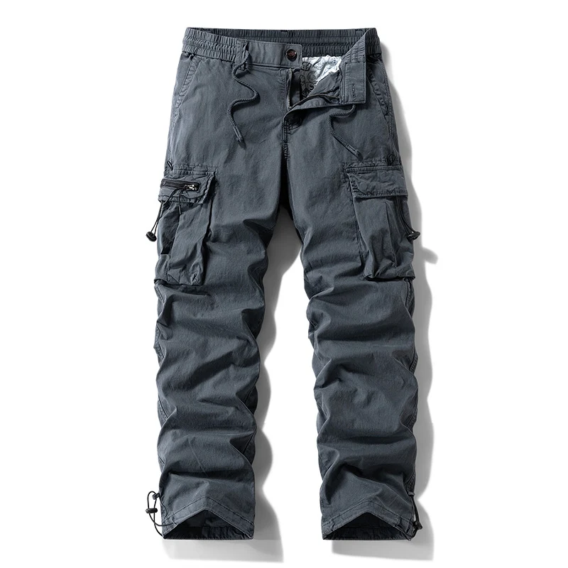 Herren Robuste Cargo‑Hose im Tactical‑Utility‑Stil mit elastischem Bund und Multifachtaschen Nord Taschen
