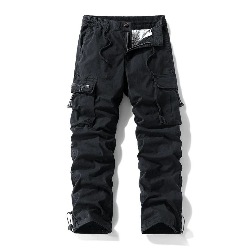 Herren Robuste Cargo‑Hose im Tactical‑Utility‑Stil mit elastischem Bund und Multifachtaschen Nord Taschen