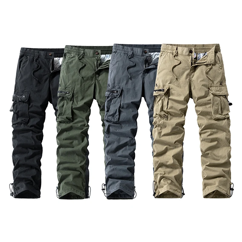 Herren Robuste Cargo‑Hose im Tactical‑Utility‑Stil mit elastischem Bund und Multifachtaschen Nord Taschen