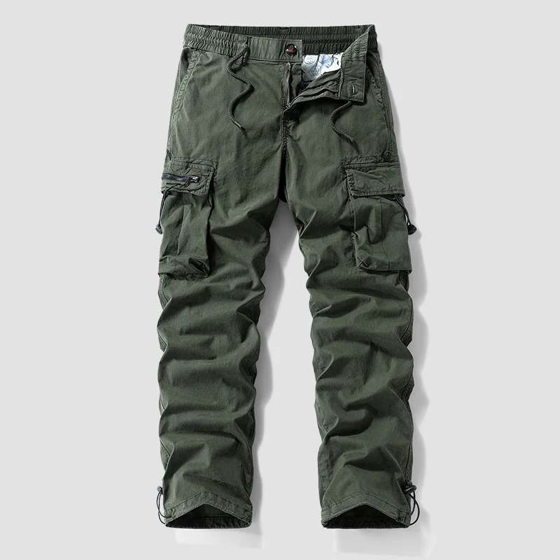 Herren Robuste Cargo‑Hose im Tactical‑Utility‑Stil mit elastischem Bund und Multifachtaschen Nord Taschen