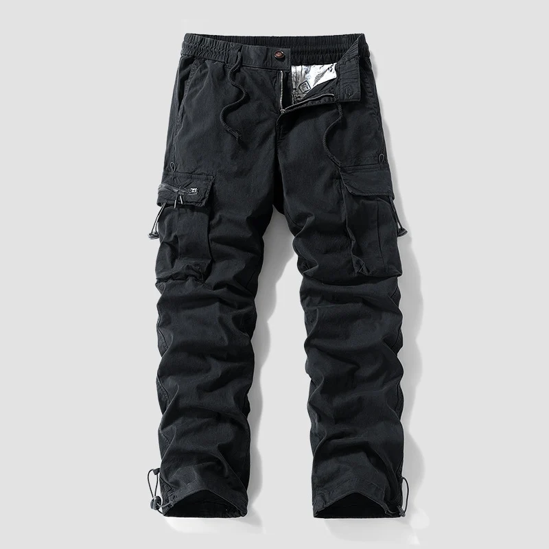 Herren Robuste Cargo‑Hose im Tactical‑Utility‑Stil mit elastischem Bund und Multifachtaschen Nord Taschen