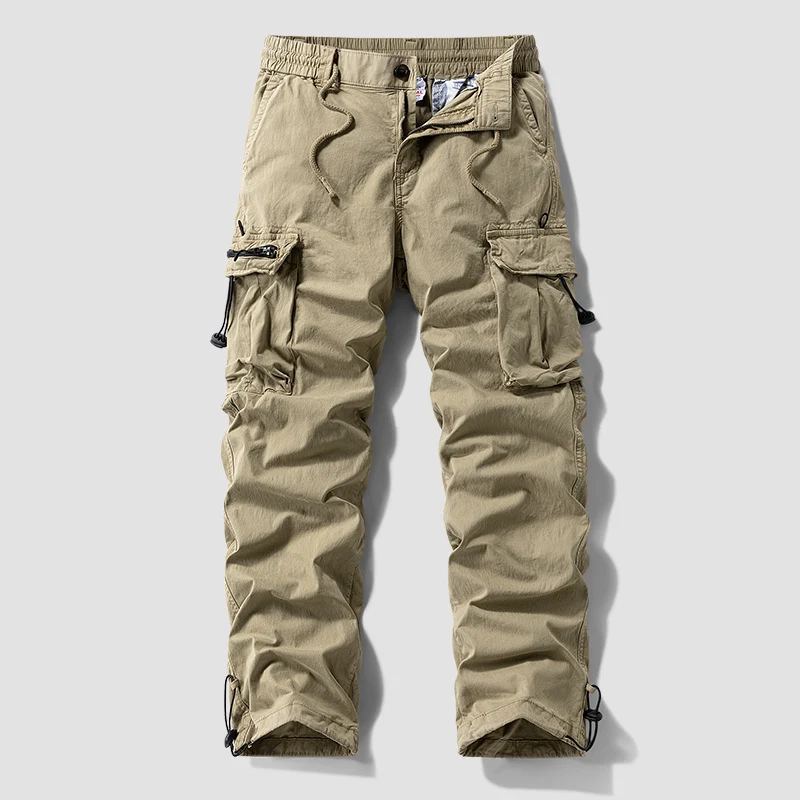 Herren Robuste Cargo‑Hose im Tactical‑Utility‑Stil mit elastischem Bund und Multifachtaschen Nord Taschen