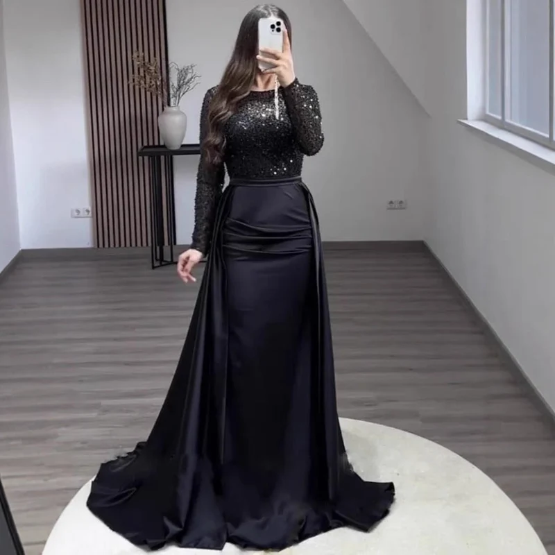 Damen Elegantes Abendkleid mit Glitzerdetails und fließendem Stoff - Vittorelli