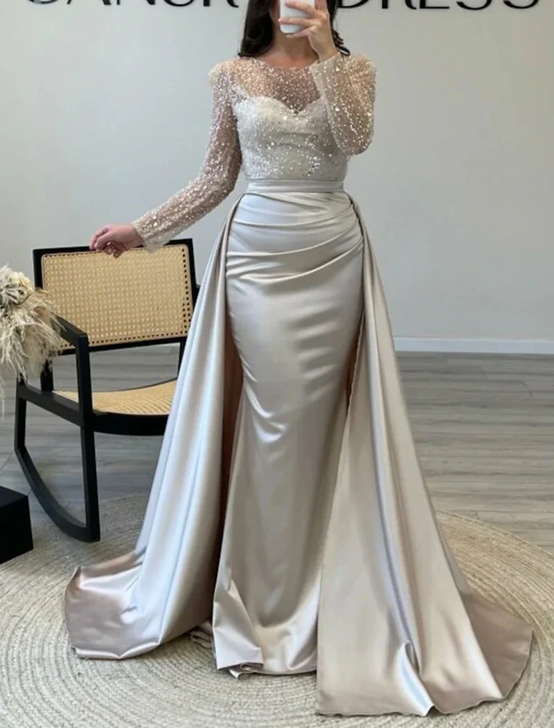 Damen Elegantes Abendkleid mit Glitzerdetails und fließendem Stoff - Vittorelli
