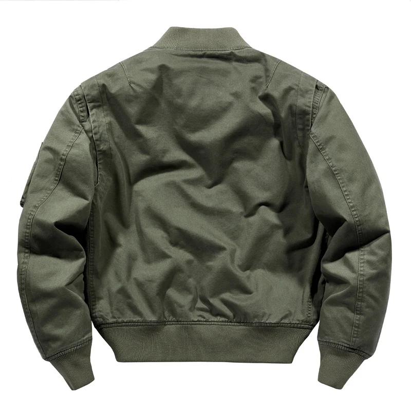 Herren Kurzgeschnittene Canvas-Bomberjacke im Utility‑Field‑Stil mit Taschenorganizer Nord Taschen