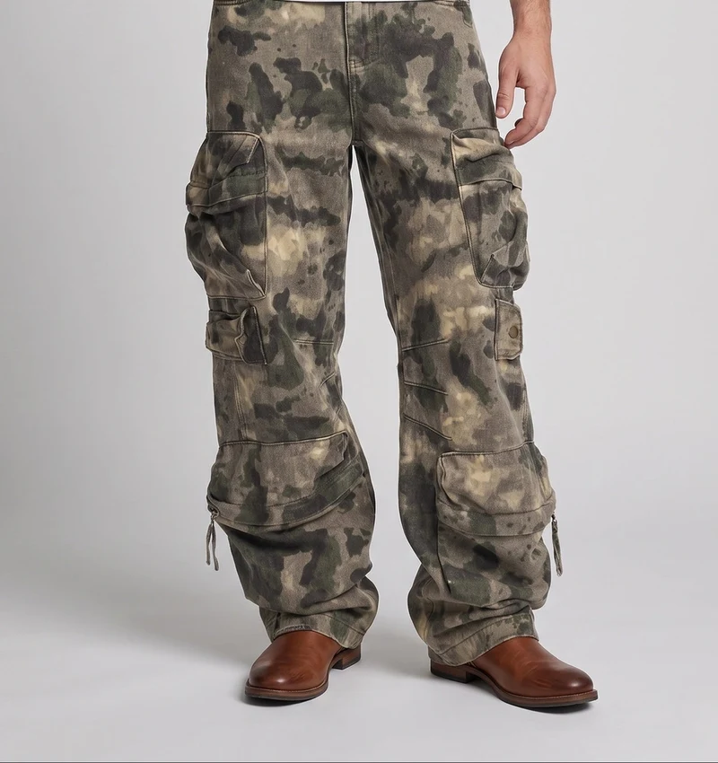 Herrenmode Camouflage Cargo-Hose Nord Taschen